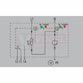 VPU AC II US 1+1 240/50 přepěťová ochrana typ 1+2 (L1-N/PE), I imp 20kA/65kA (8/20µs), Uc 240V, bez dálk.signalizace (2736340000)