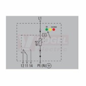 VPU AC II US 1 R 240/50 Y přepěťová ochrana typ 1+2 (L1/PE(N)), I imp 20kA/50kA (8/20µs), Uc 240V, s dálk.signalizací (2736470000)