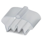 PATG 7/23 Nosiče označení vodiče, nasouvací, transparentní, pro štítek 4x23mm, průměr vodiče 22-30mm, materiál PVC V0 (0808040)