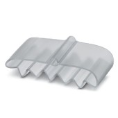 PATG 8/23 Nosiče označení vodiče, nasouvací, transparentní, pro štítek 4x23mm, průměr vodiče 30-35mm, materiál PVC V0 (0808053)