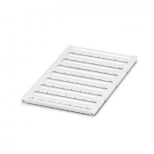 UC-TMF 10 štítek pro řadové svorky š 10,2mm, bílá, nepotištěné, velikost štítku 9,6x5,1mm, 1 karta 48 štítků, balení 10 karet (0818124)