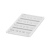 UC-TMF 5 štítek pro řadové svorky š 5,2mm, bílá, nepotištěná, velikost štítku 4,6x5,1mm, 1 karta 96 štítků, balení 10 karet (0818153)
