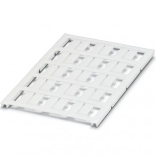 UC-WMC 4,4 (15X5,5) Značkovač vodičů a kabelů, pr. 2,8-4,4mm, podložka, bílá, nepotištěné, montáž: připnutí, popis.pole: 5,5x15mm, 1karta = 15 ks štítků, bal=5 karet (0818182)