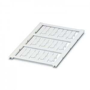 UC-WMC 3,1 (23X4) značení vodičů a kabelů, bez potisku, bílý, montáž připnutím, š 4mm, pro vodiče s vnějším průměrem 1,9-3,1mm, popis.pole š/v 23x4mm, PA (1 karta= 12 štítků) (0818218)