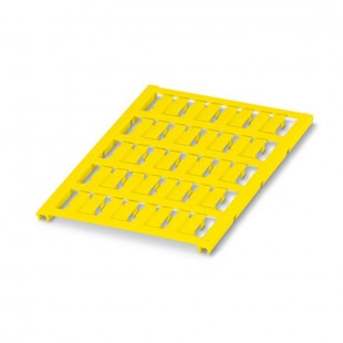 UC-WMC 3,1 (15X4) YE značení vodičů a kabelů, bez potisku, žlutý, montáž připnutím, š 4mm, pro vodiče s vnějším průměrem 1,9-3,1mm, popis.pole š/v 15x4mm, PA (1 karta= 20 štítků) (0818739)