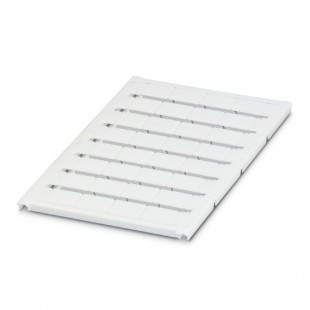 UC-TM 16 stítek pro řadové svorky š 16mm, bílá, nepotištěné, velikost štítku 15,45x10,5mm, 1 karta 32 štítků, balení 10 karet  (0819217)