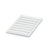 UC-TMF 12 štítek pro řadové svorky š 12mm, bílá, nepotištěná, velikost štítku 11,45x5,1mm, 1 karta 40 štítků, balení 10 karet  (0819233)