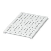 UC-WMC 3,1 (30X4) značení vodičů a kabelů, bez potisku, bílý, montáž připnutím, š 4mm, pro vodiče s vnějším průměrem 1,9-3,1mm, popis.pole š/v 30x4mm, PA (1 karta= 12 štítků) (0819631)
