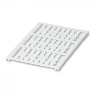 UC-WMC 3,1 (30X4) značení vodičů a kabelů, bez potisku, bílý, montáž připnutím, š 4mm, pro vodiče s vnějším průměrem 1,9-3,1mm, popis.pole š/v 30x4mm, PA (1 karta= 12 štítků) (0819631)