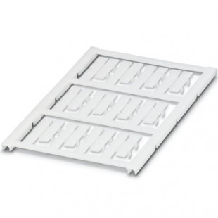 UC-WMC 3,1 (23X 4) CUS Značkovač vodičů a kabelů, pr. 1,9-3,1mm, podložka, bílá, nepotištěné, montáž: připnutí, popis.pole 4x23mm, 1karta = 12 štítků (0824704)