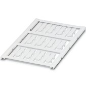 UC-WMC 3,1 (23X 4) CUS Značkovač vodičů a kabelů, pr. 1,9-3,1mm, podložka, bílá, nepotištěné, montáž: připnutí, popis.pole 4x23mm, 1karta = 12 štítků (0824704)