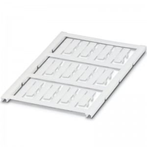 UC-WMC 3,1 (23X 4) CUS Značkovač vodičů a kabelů, pr. 1,9-3,1mm, podložka, bílá, nepotištěné, montáž: připnutí, popis.pole 4x23mm, 1karta = 12 štítků (0824704)