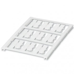 UC-WMC 4,4 (23X 5,5) CUS Značkovač vodičů a kabelů, pr. 2,8-4,4mm, podložka, bílá, nepotištěné, montáž: připnutí, popis.pole: 5,5x23mm, 1kart = 9 štítků (0824740)