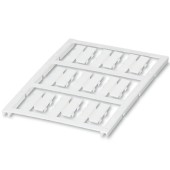 UC-WMC 4,4 (23X 5,5) CUS Značkovač vodičů a kabelů, pr. 2,8-4,4mm, podložka, bílá, nepotištěné, montáž: připnutí, popis.pole: 5,5x23mm, 1kart = 9 štítků (0824740)