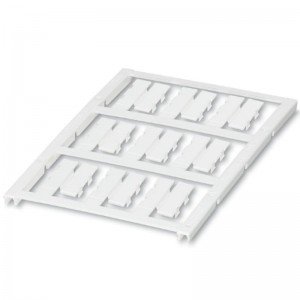 UC-WMC 4,4 (23X 5,5) CUS Značkovač vodičů a kabelů, pr. 2,8-4,4mm, podložka, bílá, nepotištěné, montáž: připnutí, popis.pole: 5,5x23mm, 1kart = 9 štítků (0824740)