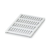 UC-WMCO 1,6 (12X3) značení vodičů a kabelů, bez potisku, bílý, montáž připnutím, š 3mm, pro vodiče s vnějším průměrem 1,3-1,6mm, popis.pole š/v 12x3mm, PA (1 karta= 40 štítků) (0827092)