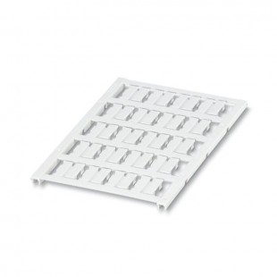 UC-WMC 1,9 (15X4) značení vodičů a kabelů, bez potisku, bílý, montáž připnutím, š 4mm, pro vodiče s vnějším průměrem 1,2-1,9mm, popis.pole š/v 15x4mm, PA (1 karta=20 štítků) (0828004)
