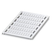 UCT5-TM 5 štítek pro značení svorek, bez potisku, bílé, montáž aretací, š 5,5mm, popis.pole 10x5mm, 1 karta 66 štítků, 1 balení 10 karet (0828750)