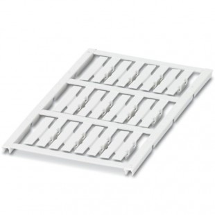 UC-WMC 1,9 (30X4) Značkovač vodičů a kabelů, pr.1,2-1,9mm, podložka, bílá, nepotištěné, montáž: připnutí, popis.pole 4x30mm, 1karta = 12 štítků (0830283)