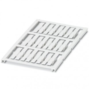 UC-WMC 1,9 (30X4) CUS Značkovač vodičů a kabelů, pr.1,2-1,9mm, podložka, bílá, nepotištěné, montáž: připnutí, popis.pole 4x30mm, 1karta = 12 štítků (0830284)