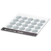 LS-WMTB-AL (D30) Označovač kabelů,montáž kabelové sponky, průměr kabelu od 2,9mm, průměr 30mm, počet štítků 20, popis.pole š 26mm x v 13mm (1 bal. 5 kusů) (0831505)