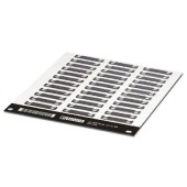 LS-WMTB-AL (29X8) BK Označovač kabelů, montáž kabelové sponky, průměr kabelu od 2,9mm, počet štítků 36, popis.pole š 29mm x v 8mm (1 bal. 5 kusů) (0831508)