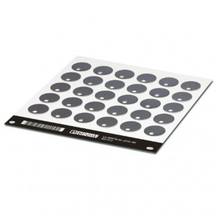 LS-WMTB-AL (D25) BK Označovač kabelů, montáž kabelové sponky, průměr kabelu od 2,9mm, průměr 25mm, počet štítků 30, popis.pole š 23mm x v 9,1mm (1 bal. 5 kusů) (0831512)