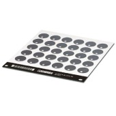 LS-WMTB-AL (D25) BK Označovač kabelů, montáž kabelové sponky, průměr kabelu od 2,9mm, průměr 25mm, počet štítků 30, popis.pole š 23mm x v 9,1mm (1 bal. 5 kusů) (0831512)