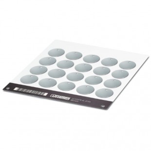 LS-WMTB-AL (D30) CUS Označovač kabelů, montáž stahovacími páskami, průměr kabelu od 2,9mm, počet štítků 20, popis.pole š 30mm x v 30mm  (0831791)