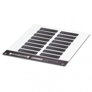 LS-WMTB-AL (40X15) BK CUS Označovač kabelů, montáž stahovacími páskami, průměr kabelu od 4,6mm, počet štítků 16, popis.pole š 40mm x v 15mm (0831795)