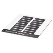 LS-WMTB-AL (40X15) BK CUS Označovač kabelů, montáž stahovacími páskami, průměr kabelu od 4,6mm, počet štítků 16, popis.pole š 40mm x v 15mm (0831795)