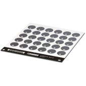 LS-WMTB-AL (D25) BK CUS Označovač kabelů, montáž stahovacími páskami, průměr kabelu od 2,9mm, počet štítků 30, popis.pole š 25mm x v 25mm (0831798)