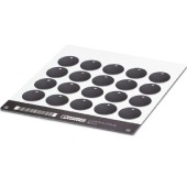 LS-WMTB-AL (D30) BK CUS Označovač kabelů, montáž stahovacími páskami, průměr kabelu od 2,9mm, počet štítků 20, popis.pole š 30mm x v30mm (0831799)