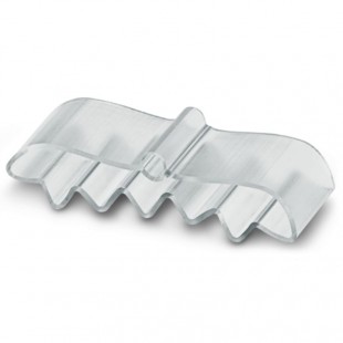 PATG 8/15 Nosiče označení vodiče, nasouvací, transparentní, pro štítek 4x15mm, průměr vodiče 30-35mm, materiál PVC V0 (1013096)