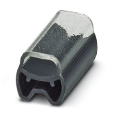 PATG HF 1/12 Nosiče označení vodiče, nasouvací, transparentní, pro štítek 4x12mm, průměr vodiče 1,3-2,8mm, materiál PVC V0 šedý (1014045)