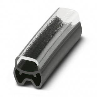 PATG HF 1/18 Nosiče označení vodiče, nasouvací, transparentní, pro štítek 4x18mm, průměr vodiče 1,3-2,8mm, materiál PVC V0 šedý (1014047)