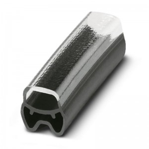 PATG HF 1/18 Nosiče označení vodiče, nasouvací, transparentní, pro štítek 4x18mm, průměr vodiče 1,3-2,8mm, materiál PVC V0 šedý (1014047)