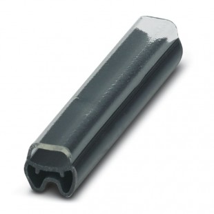 PATG HF 1/23 Nosiče označení vodiče, nasouvací, transparentní, pro štítek 4x23mm, průměr vodiče 1,3-2,8mm, materiál PVC V0 šedý (1014048)