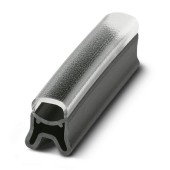 PATG HF 2/23 Nosiče označení vodiče, nasouvací, transparentní, pro štítek 4x23mm, průměr vodiče 2-4mm, materiál PVC V0 šedý (1014054)