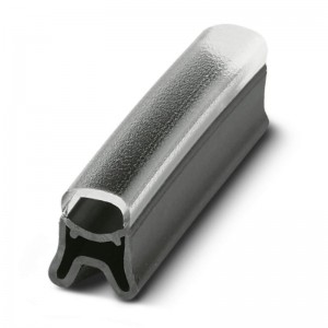 PATG HF 2/23 Nosiče označení vodiče, nasouvací, transparentní, pro štítek 4x23mm, průměr vodiče 2-4mm, materiál PVC V0 šedý (1014054)