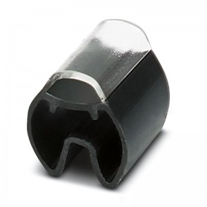 PATG HF 3/10 Nosiče označení vodiče, nasouvací, transparentní, pro štítek 4x10mm, průměr vodiče 4-7mm, materiál PVC V0 šedý (1014056)