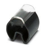 PATG HF 3/12 Nosiče označení vodiče, nasouvací, transparentní, pro štítek 4x12mm, průměr vodiče 4-7mm, materiál PVC V0 šedý (1014057)