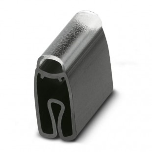 PATG HF 4/15 Nosiče označení vodiče, nasouvací, transparentní, pro štítek 4x15mm, průměr vodiče 5-10mm, materiál PVC V0 šedý (1014064)