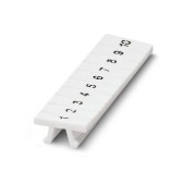 ZB 5,LGS:FORTL.ZAHLEN 1-10 označovací štítky, potisk 1-10 horiz., bílé, montáž nacvaknutím, š 5,2mm, popis.pole 5,15x10,5mm (1 balení = 10 kusů) (1050017:0001)