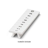 ZB 6,LGS:FORTL.ZAHLEN 491-500 označovací štítky, potisk 491-500, bílé, montáž nacvaknutím, š 6,2mm, popis.pole 6,15x10,5mm (1 balení = 10 pásků) (1051016:0491)