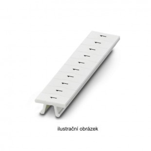 ZB 6,LGS:GLEICHE ZAHLEN 2 označovací štítky, potisk "2" horiz., bílé, montáž nacvaknutím, š 6,2mm, popis.pole 6,15x10,5mm (1 balení = 10 pásků) (1051032:0002)