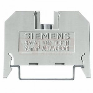 8WA1011-1BF21 průchozí řadová svorka 2,5 červená THERMOPLAST šroub. připoj. oboustr. jednotl. svorky, šíře 6mm  (VÝROBA UKONČENA)