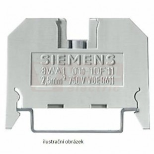 8WA1011-1DF11 průchozí řadová svorka 2,5 béžová, THERMOPLAST šroub. připoj. oboustr. jednotl. svorky, 6mm (VÝROBA UKONČENA)