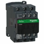 LC1D12RD      Stykač 3P 12A AC-3, 440V DC, pom.kont. 1"Z"+1"V" šroub.svorky, cívka s odruš.modulem
