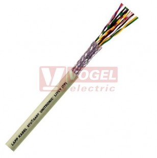 Unitronic LiYCY (TP)  8x2x0,50 kabel datový párový stíněný s barevným značením žil podle DIN 47100, plášť PVC, šedý RAL 7032 (0035814)